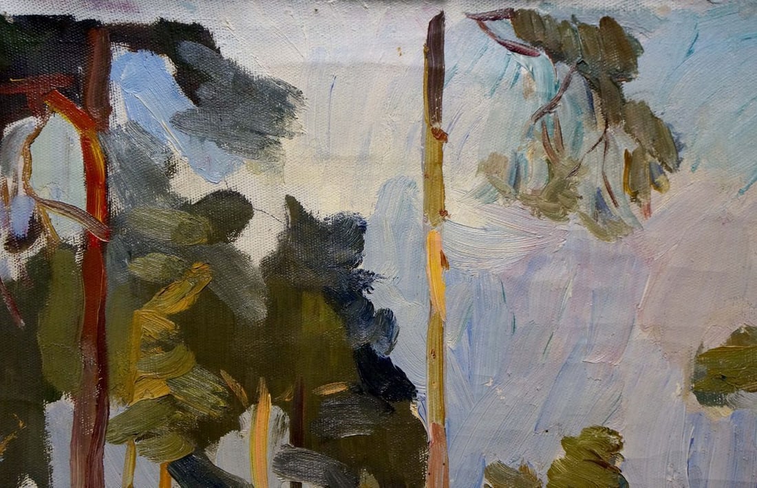 Oil painting House in the woods - 4