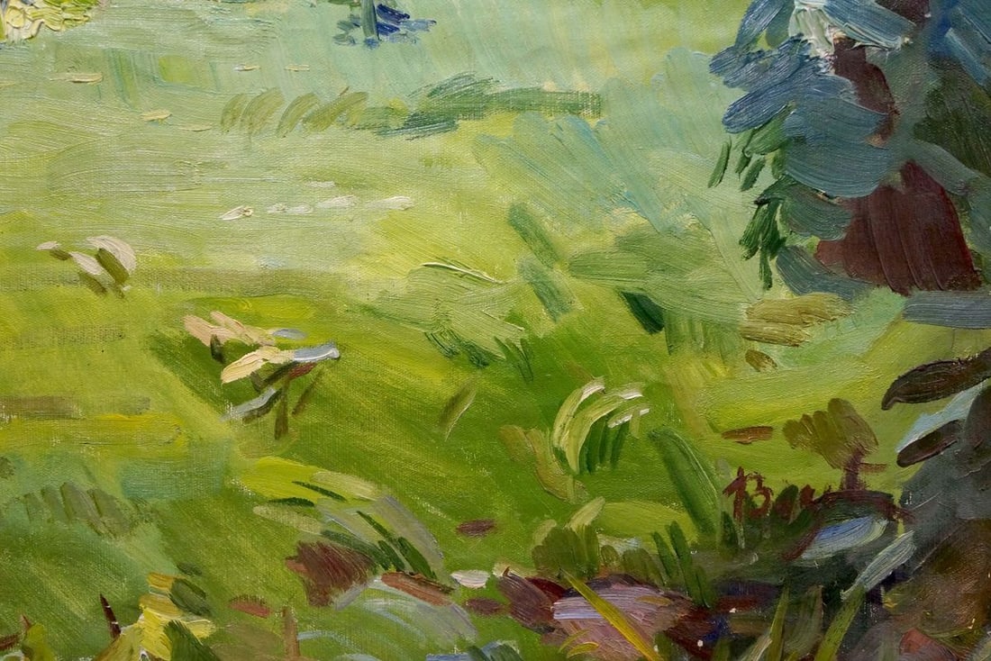 Oil painting House in the woods - 6