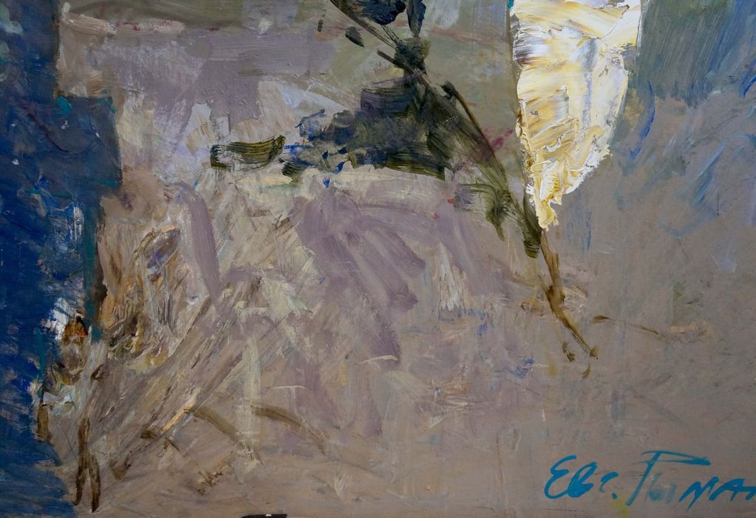 Oil painting Old courtyard Ryman Evgeny Nikolaevich - 2