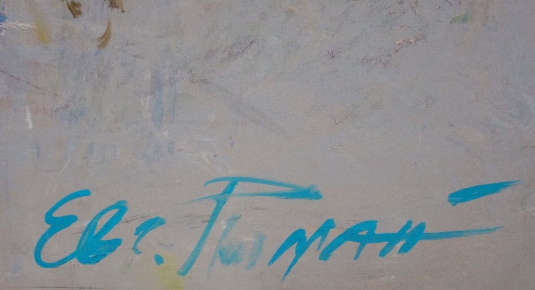 Oil painting Old courtyard Ryman Evgeny Nikolaevich - 6