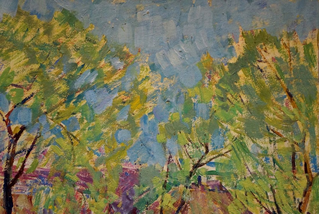 Oil painting Village Kisel Ivan Gordeevich - 4