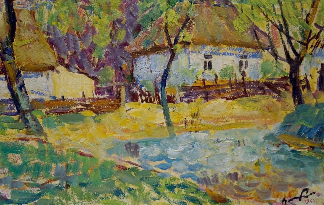 Oil painting Village Kisel Ivan Gordeevich - 5