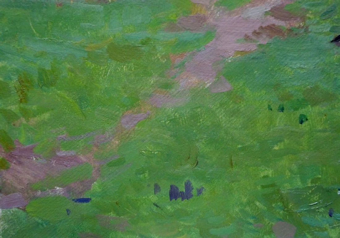 Oil painting House in the woods Kokin Mikhail Alexandrovich - 2