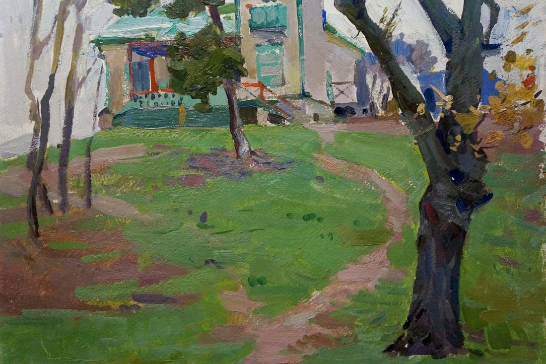 Oil painting House in the woods Kokin Mikhail Alexandrovich - 3