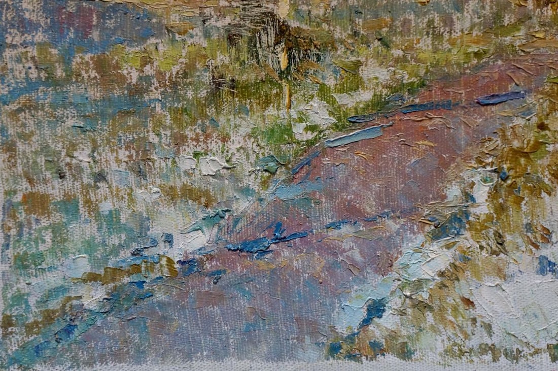 Oil painting Courtyard landscape Sevastyanov Viktor Grigorievich - 2