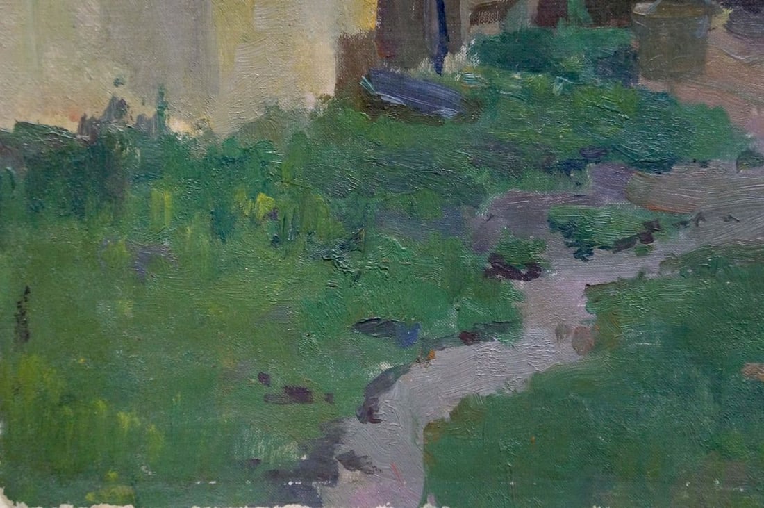 Oil painting Native home Gantman Moisei Faybovich - 2