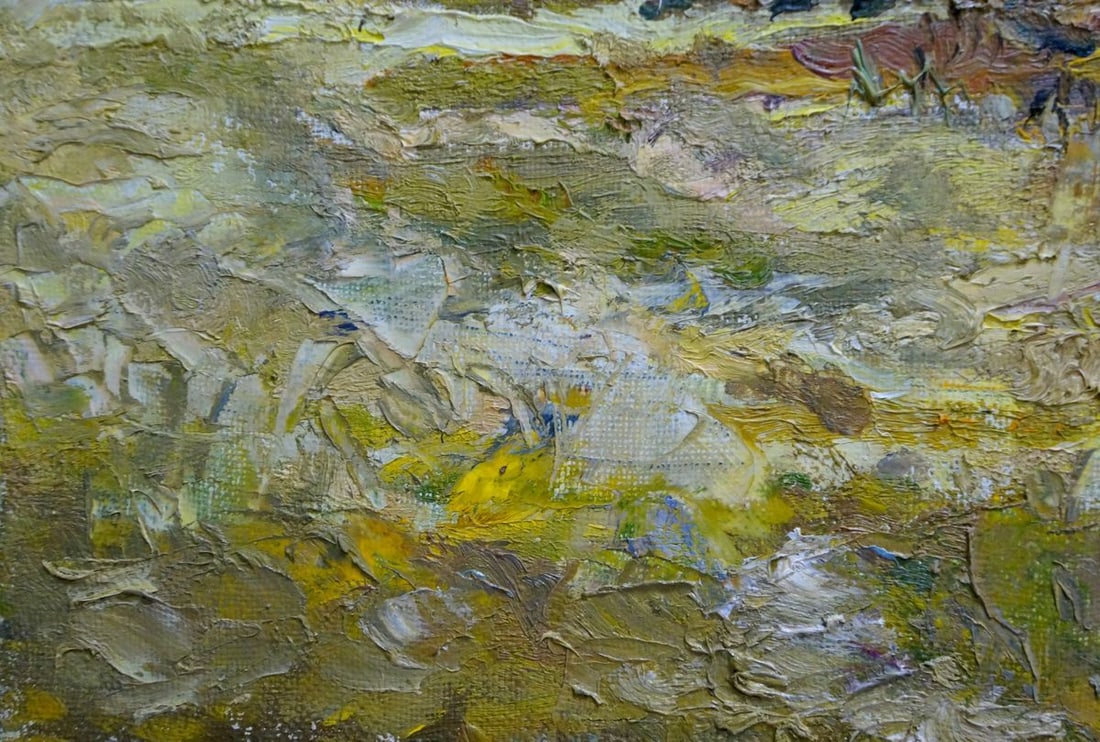 Oil painting Autumn landscape - 2