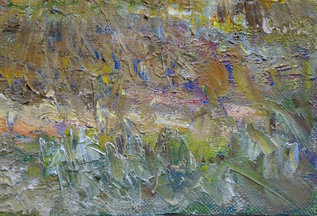 Oil painting Autumn landscape - 5