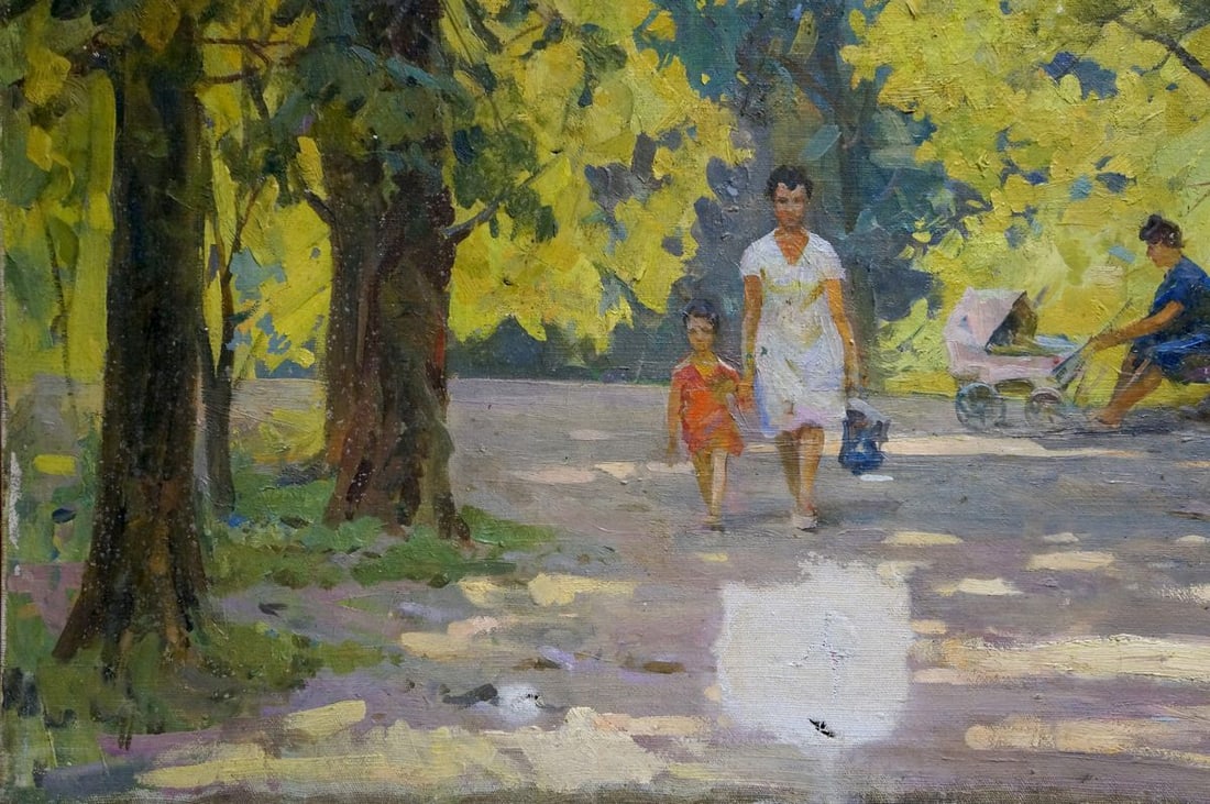 Oil painting A park Bednoshey Daniil Panteleyevich - 2