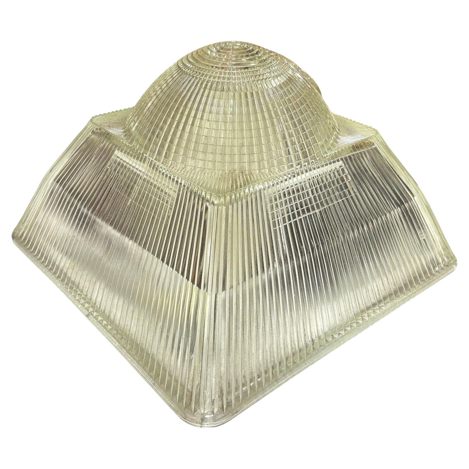 Holophane Glass Ceiling Pendant Light Shade (1 of 18)