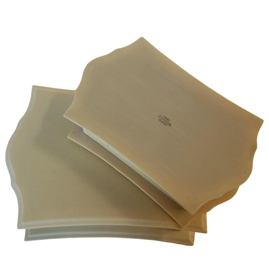 Art Deco French Ivory 'Celluloid' Vanity Jewelry Box Set Pyralin Du Barry - 15