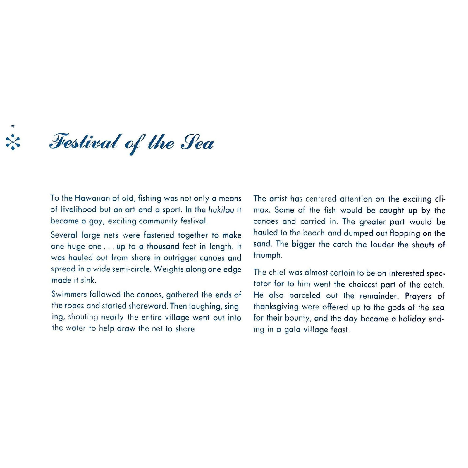 Matson Lines Hawaii "Festival of the Sea" Lithograph by Eugene Savage, Framed - 12