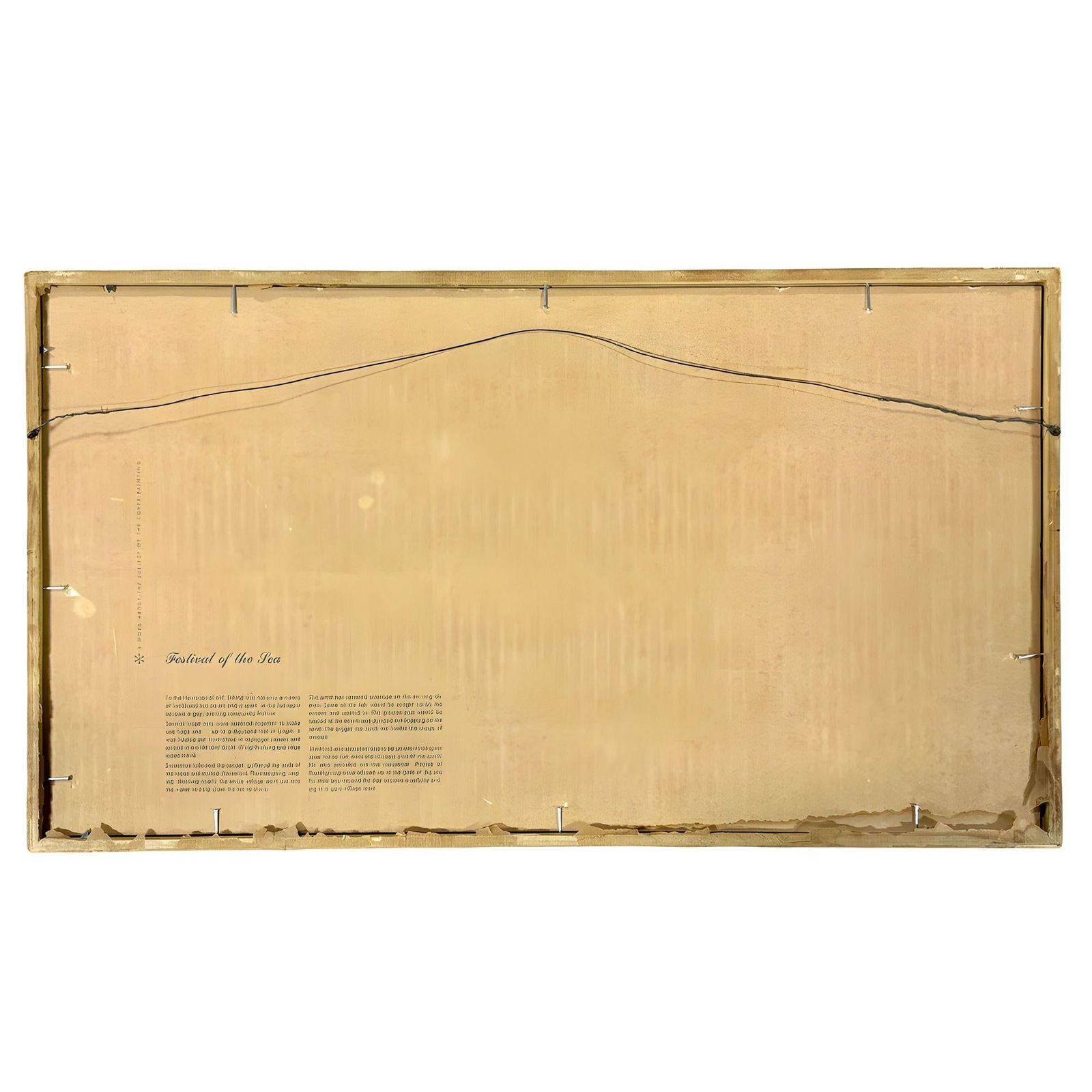 Matson Lines Hawaii "Festival of the Sea" Lithograph by Eugene Savage, Framed - 17