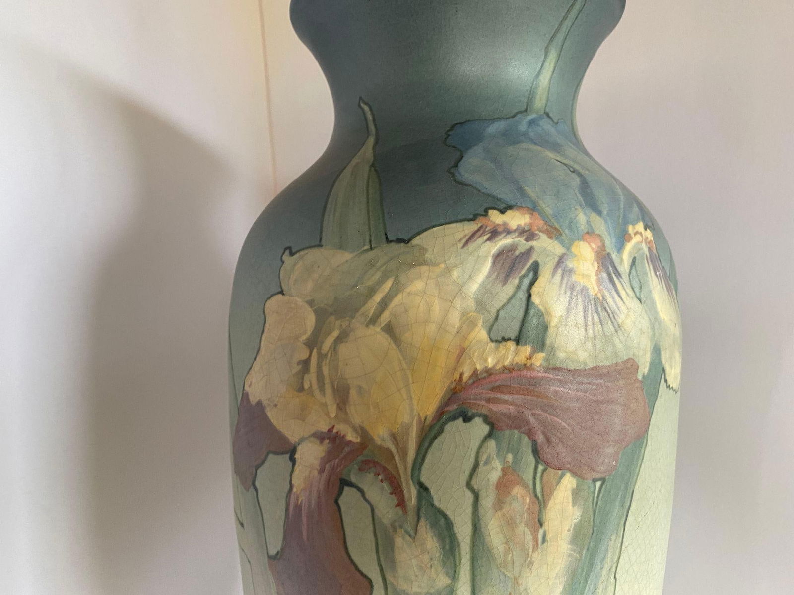 Art Nouveau Hand-Painted Art Pottery Vase by Weller Pottery - 8