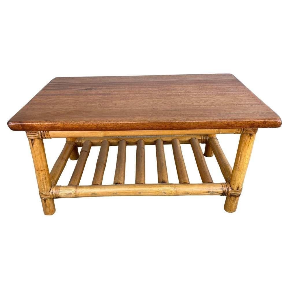 Restored Mid-century Child Size 3-Strand Round Pretzel Rattan Living Room Set - 16