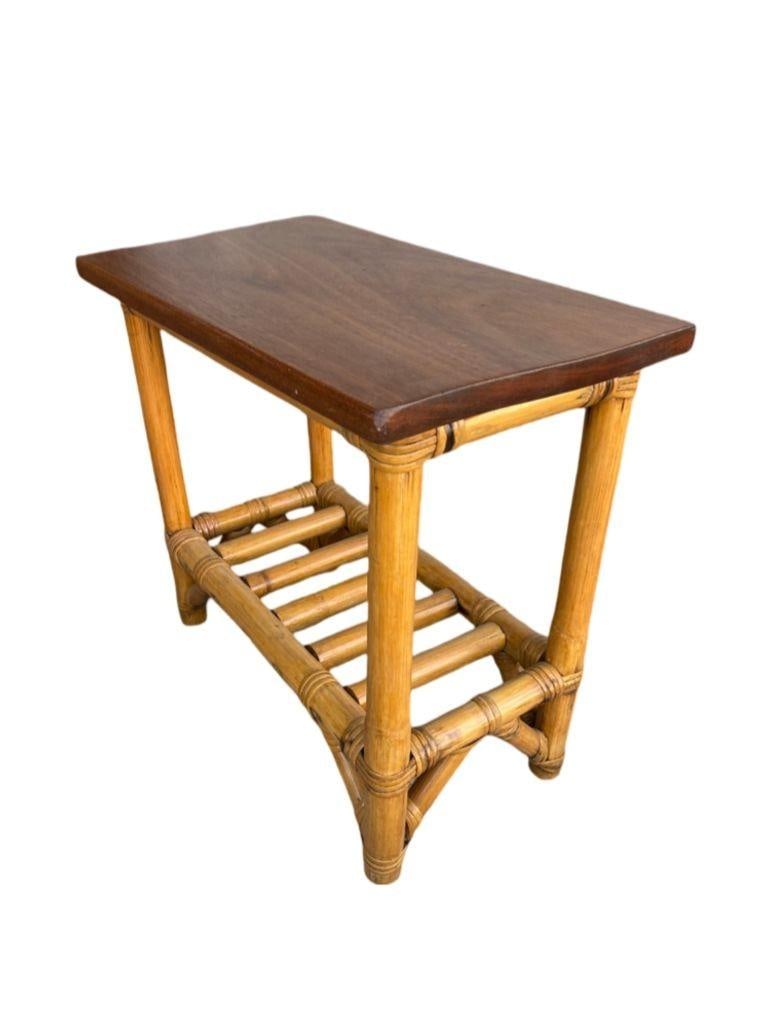 Restored Mid-century Child Size 3-Strand Round Pretzel Rattan Living Room Set - 3