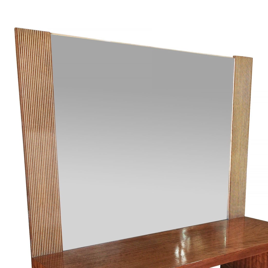 Asymmetrical Midcentury Bedroom Set, Vanity - 15