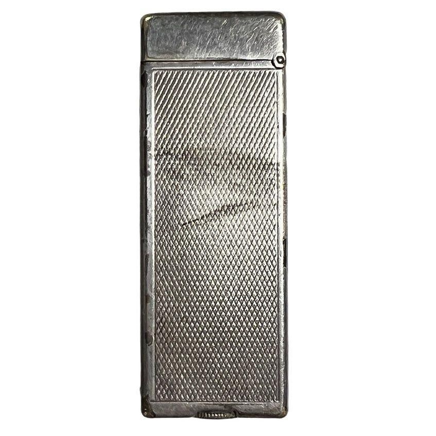 Dunhill London Silver Plate Rollalite Petrol Lighter - 10
