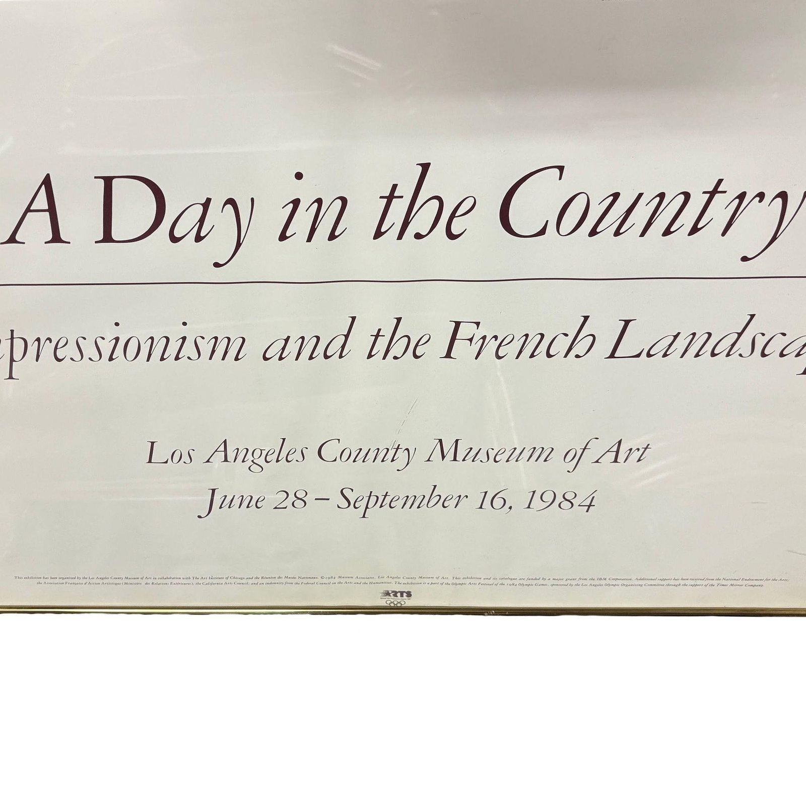1984 “A Day in the Country” Impressionism LACMA Exhibition Poster w Claude Monet - 18