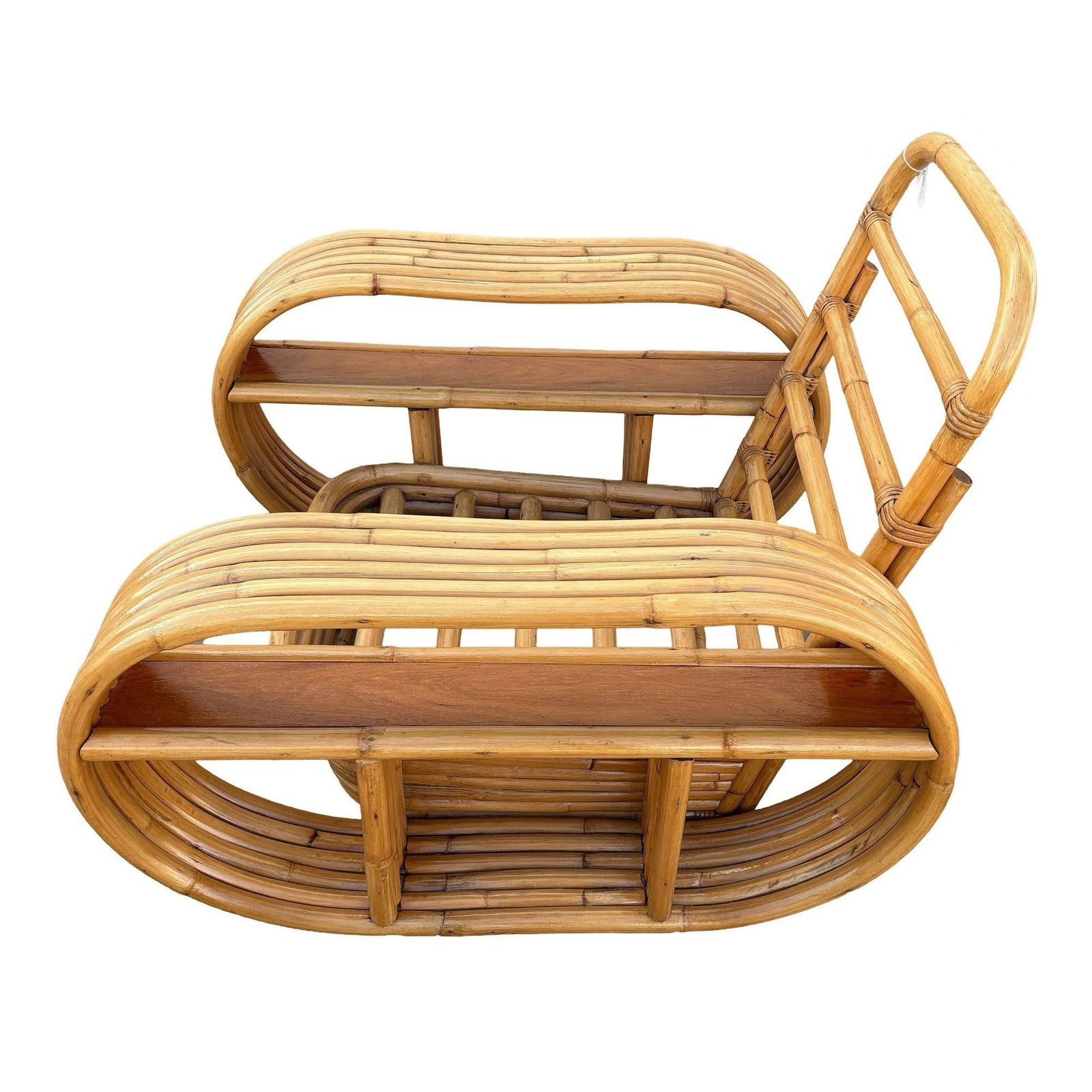 Restored Rattan Six-Strand Shelf Arms Sofa and Chair Set - 3