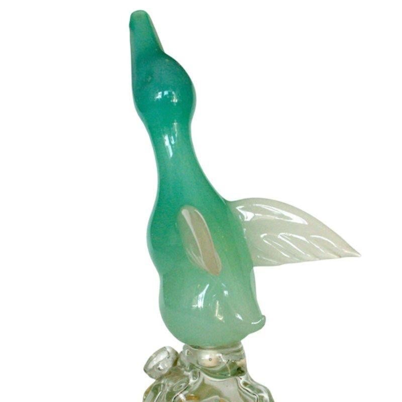 Archimede Seguso Alabastro Murano Duck Decanter Bottle - 4