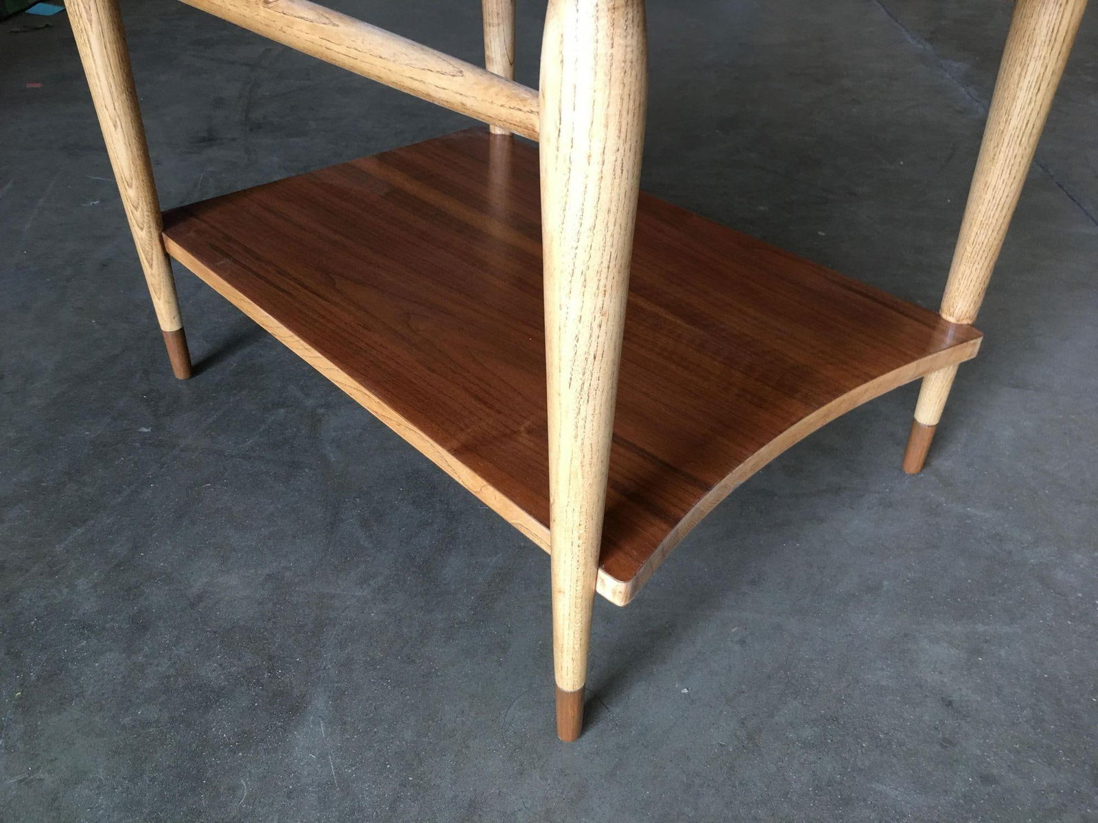 Lane Acclaim Walnut and Ash Inlay Side Table Designed by Andre Bus - 3