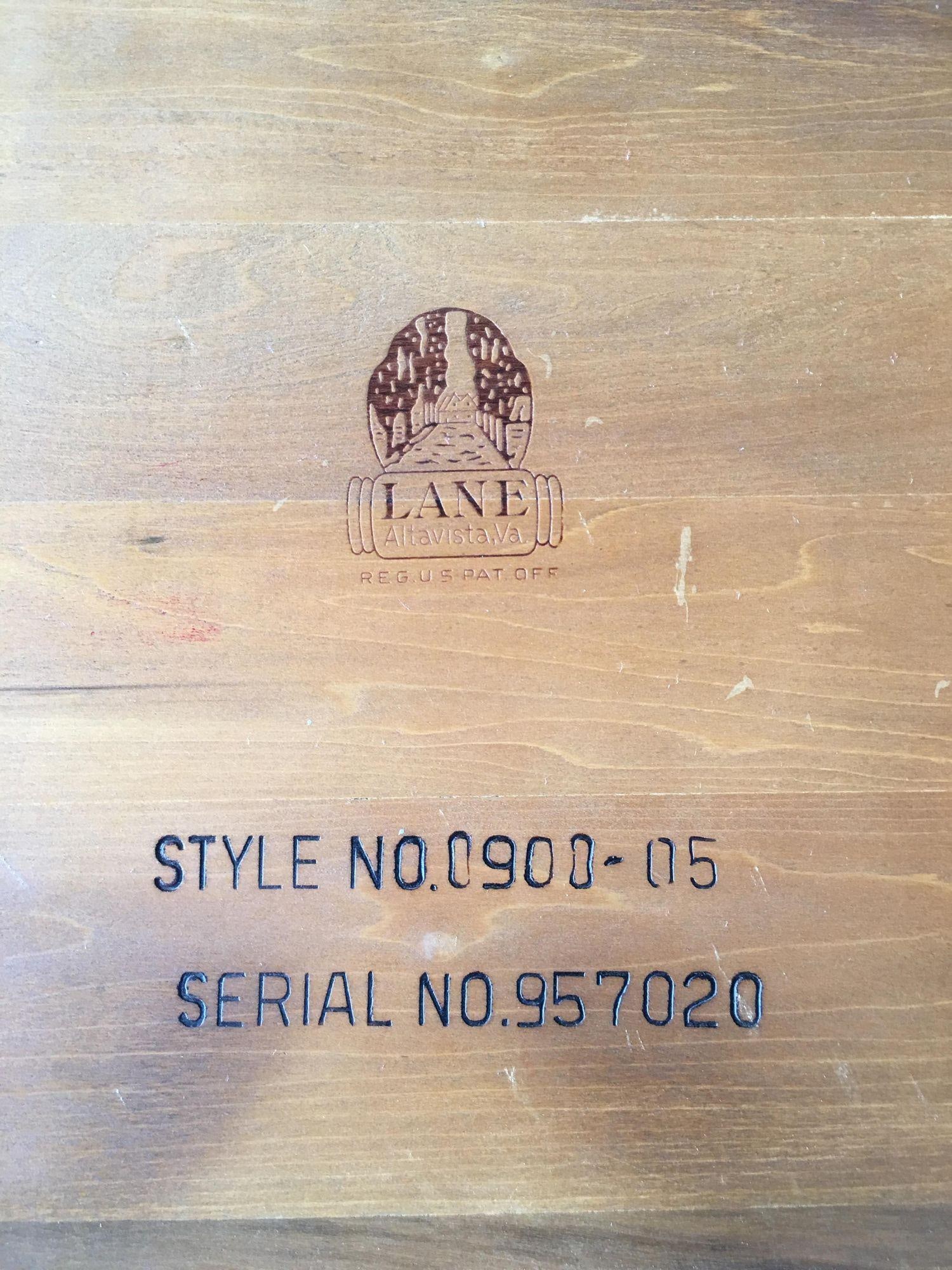 Lane Acclaim Walnut and Ash Inlay Side Table Designed by Andre Bus - 5