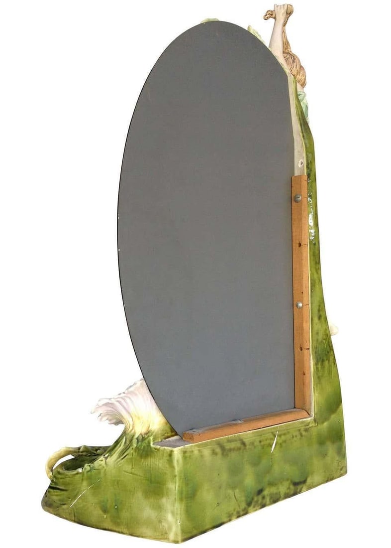 Hans Kieweg Art Nouveau Figural Vanity Mirror for Fraureuth - 11