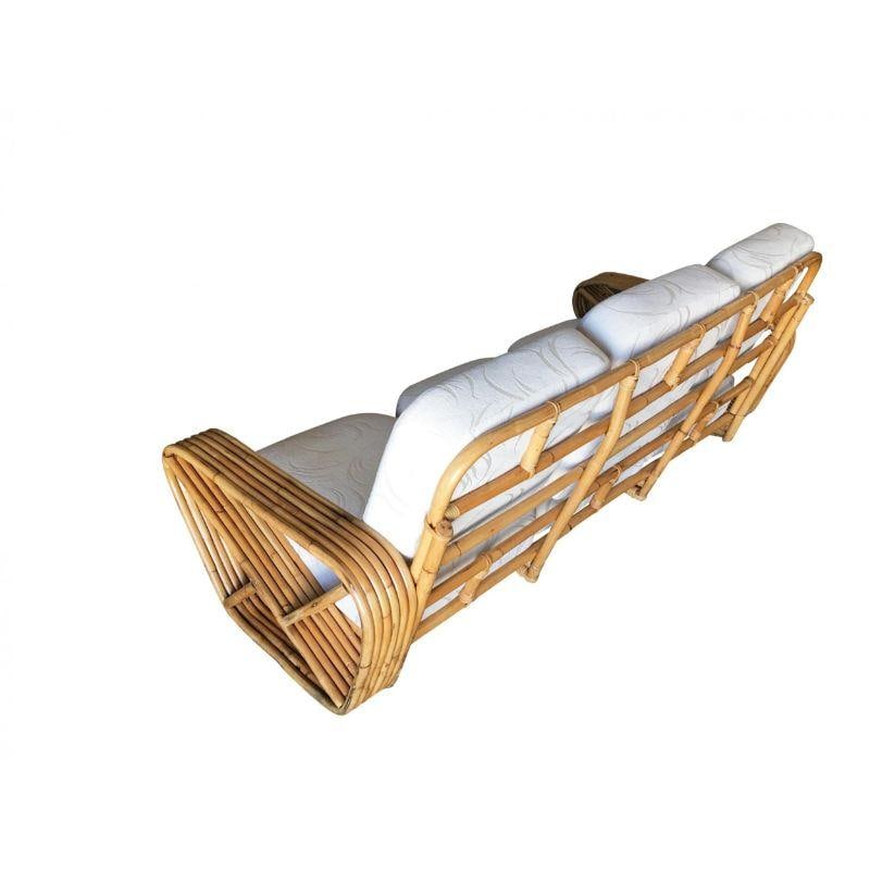 Restored Vintage 1940's Five-Strand Square Pretzel Four-Seat Sectional Sofa - 6