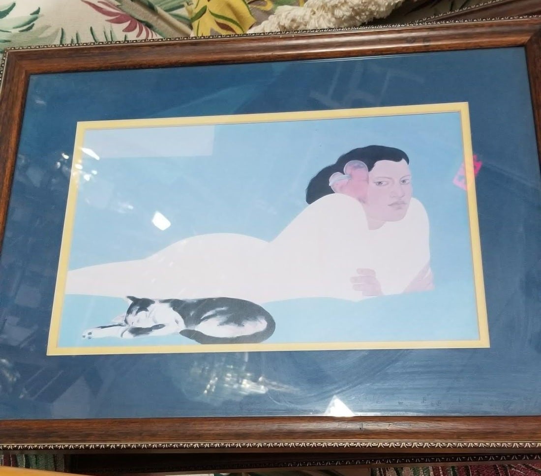 Set of 4 "Women of Hawaii" Serigraph Art Prints by Pegge Hopper - 19