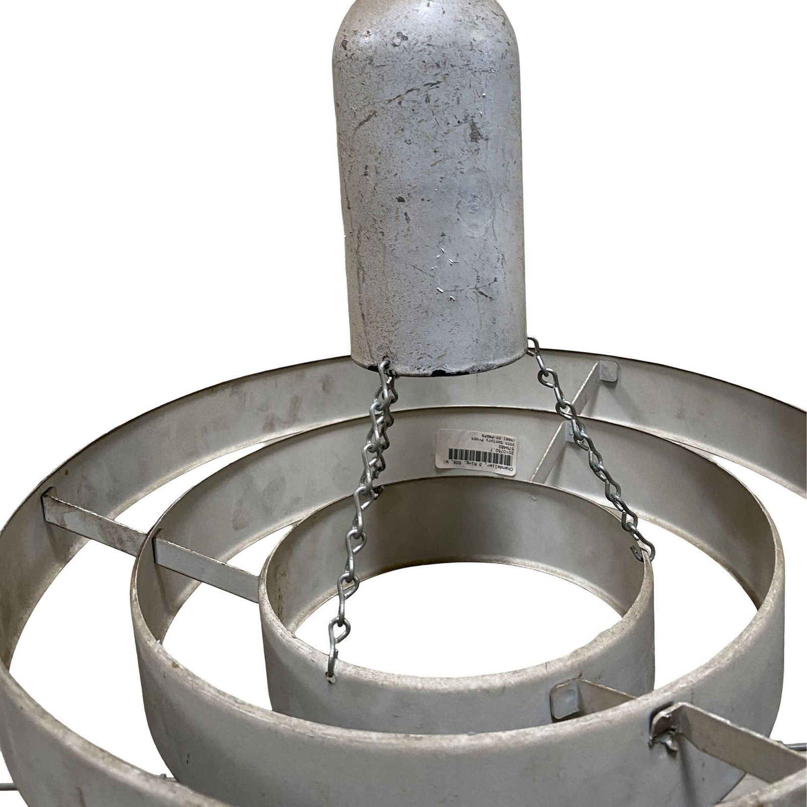 Mid-Century "Saturn" Ceiling Steel 15" Pendant by Kurt Versen, 6 Available - 6