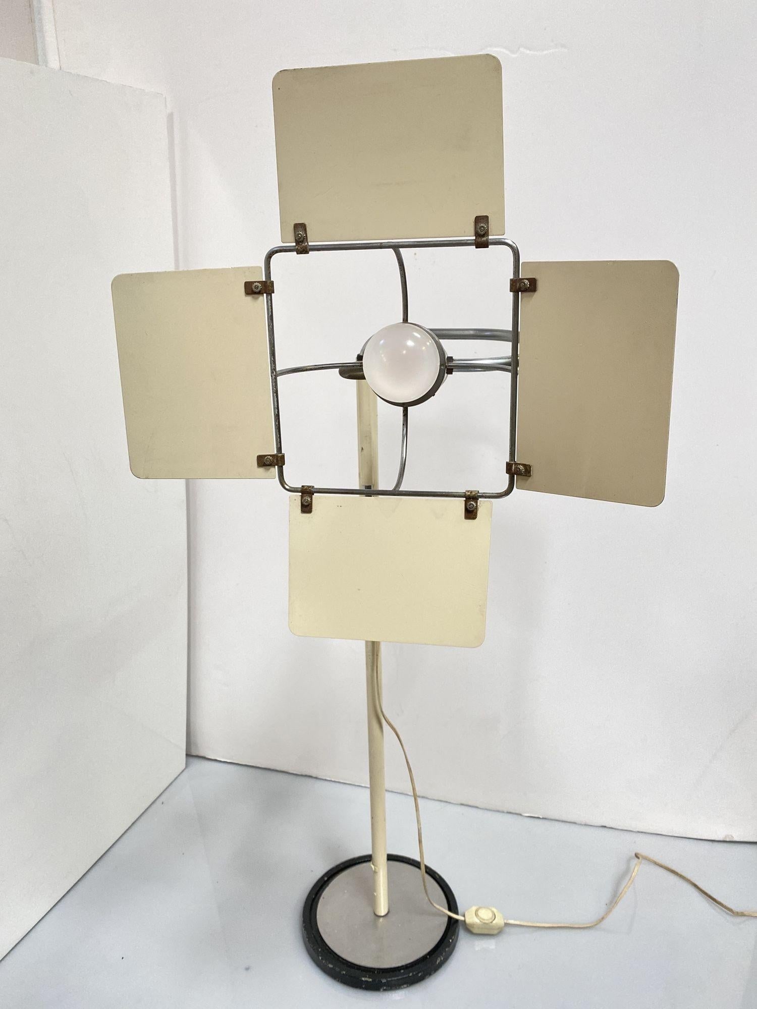 Post Modern Italian Floor Lamp with Hollywood Style Barn Doors - 17