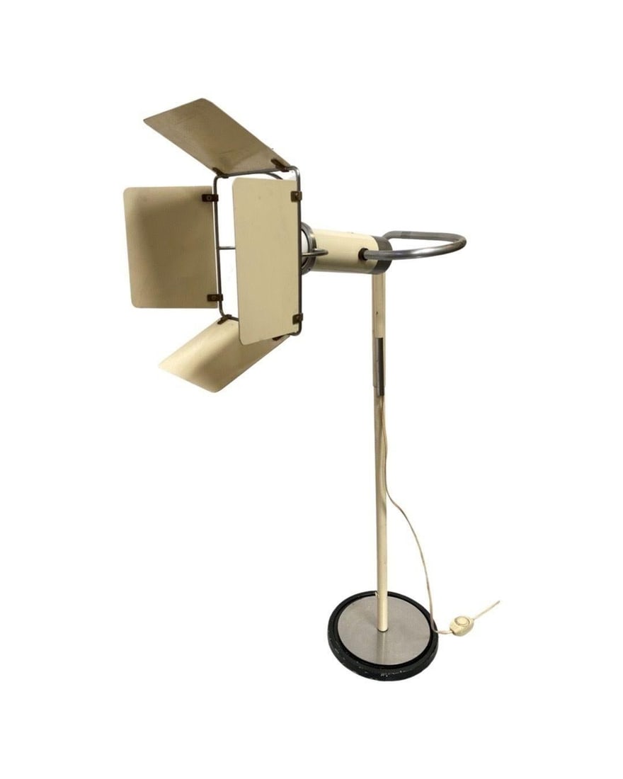 Post Modern Italian Floor Lamp with Hollywood Style Barn Doors - 8