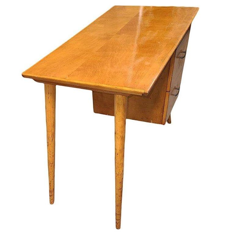 Mid-century Blond Maple Desk by Paul McCobb "Planner Group" for Winchendon - 5