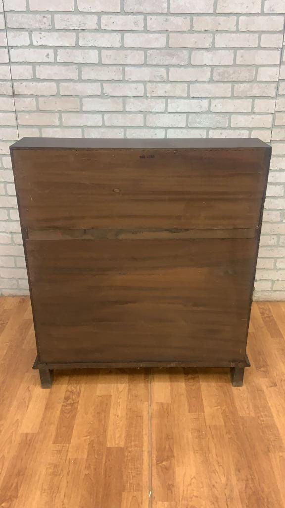 Antique Spanish Walnut Burl and Rosewood Drop Front Secretary Desk - 6