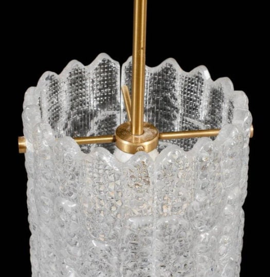 Mid Century Modern Crystal Pendant Lights by Carl Fagerlund for Orrefors - Pair - 10