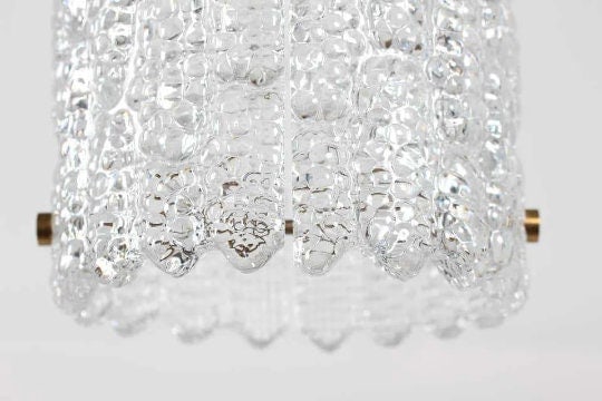 Mid Century Modern Crystal Pendant Lights by Carl Fagerlund for Orrefors - Pair - 6