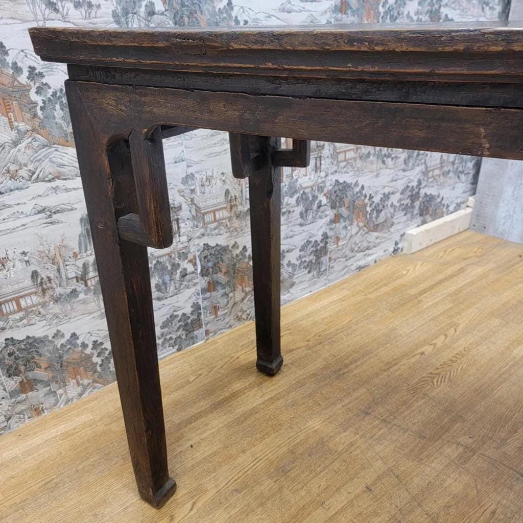 Vintage Shanxi Province Elm Altar Table - 9