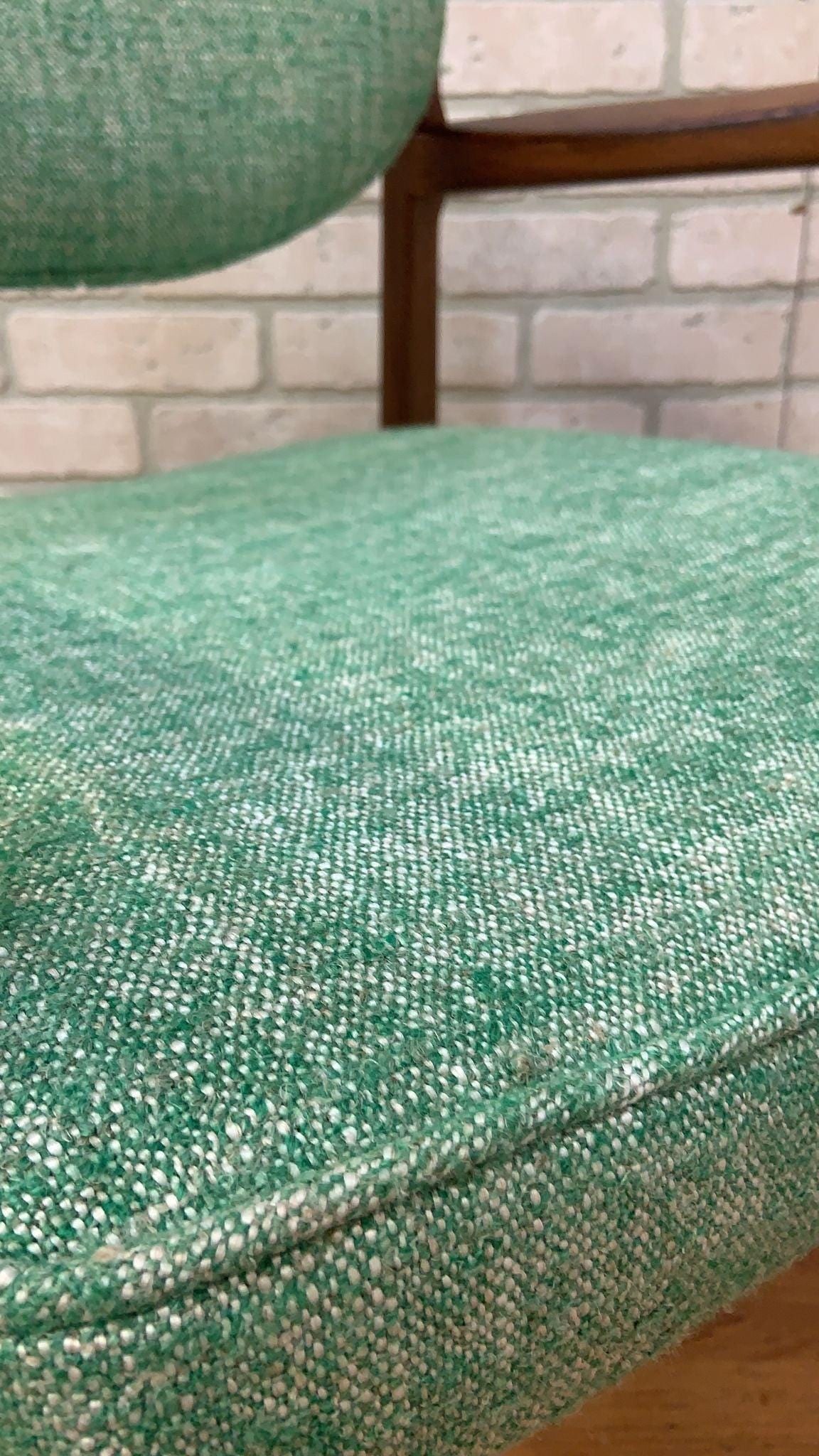 Mid Century Modern Oval Back Chairs by Jens Risom Newly Reupholstered - Pair - 7