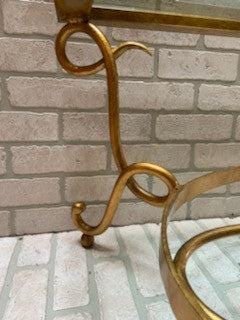 Rene Drouet Style Wrought Iron Coffee Table - 7