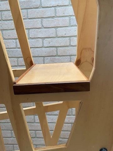 Natural Wood & Black Metal Bookshelf/Divider/Etagere by Shiner International - 5