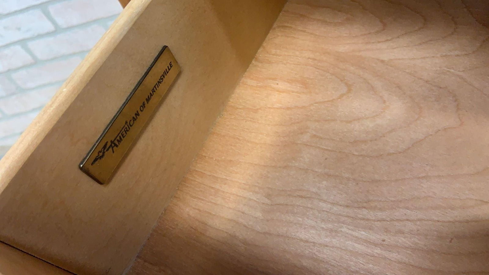 Art Deco American of Martinsville Burlwood China Cabinet - 5