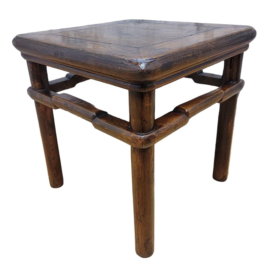 Antique Shanxi Province Geometric Frieze Elm Side Table: Title: Antique Shanxi Province Geometric Frieze Elm Side Table Description: Antique Shanxi Province Geometric Frieze Elm Side TableThis antique elm side table from the Shanxi Province of China has a u