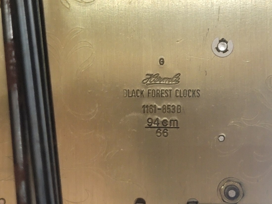 Vintage Modern German Hermle Black Forest Acrylic Cased 3 Chime Tubular Movement Grandfather Clock - 4