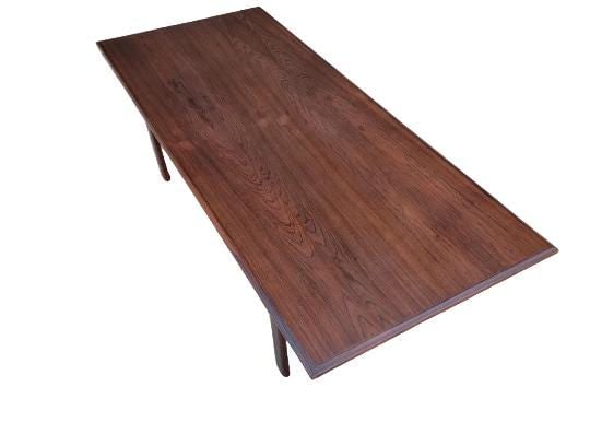 Mid Century Danish Rosewood Rectangular Surfboard Style Coffee Table - 5