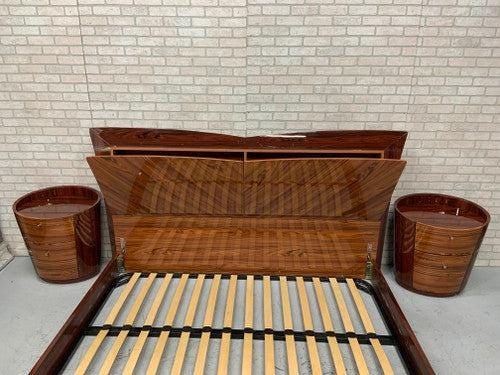 new - Modern New York Kokuten Two Tone Platform 5 Piece Bedroom Set by Global United (1 of 2)