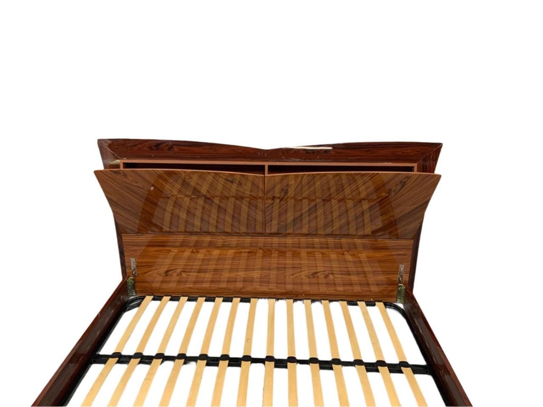 new - Modern New York Kokuten Two Tone Platform 5 Piece Bedroom Set by Global United - 2