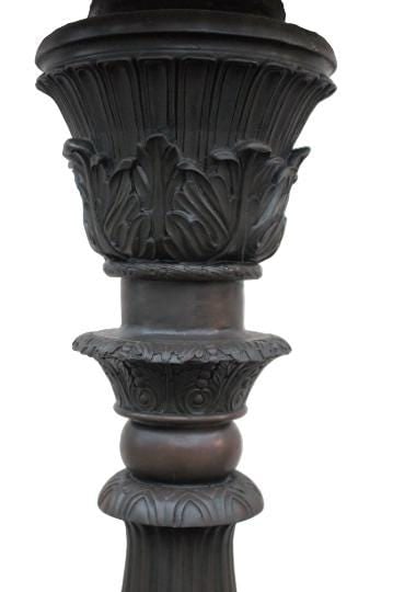 Antique Neoclassical Italian Bronze Torchiere Pedestal - 3