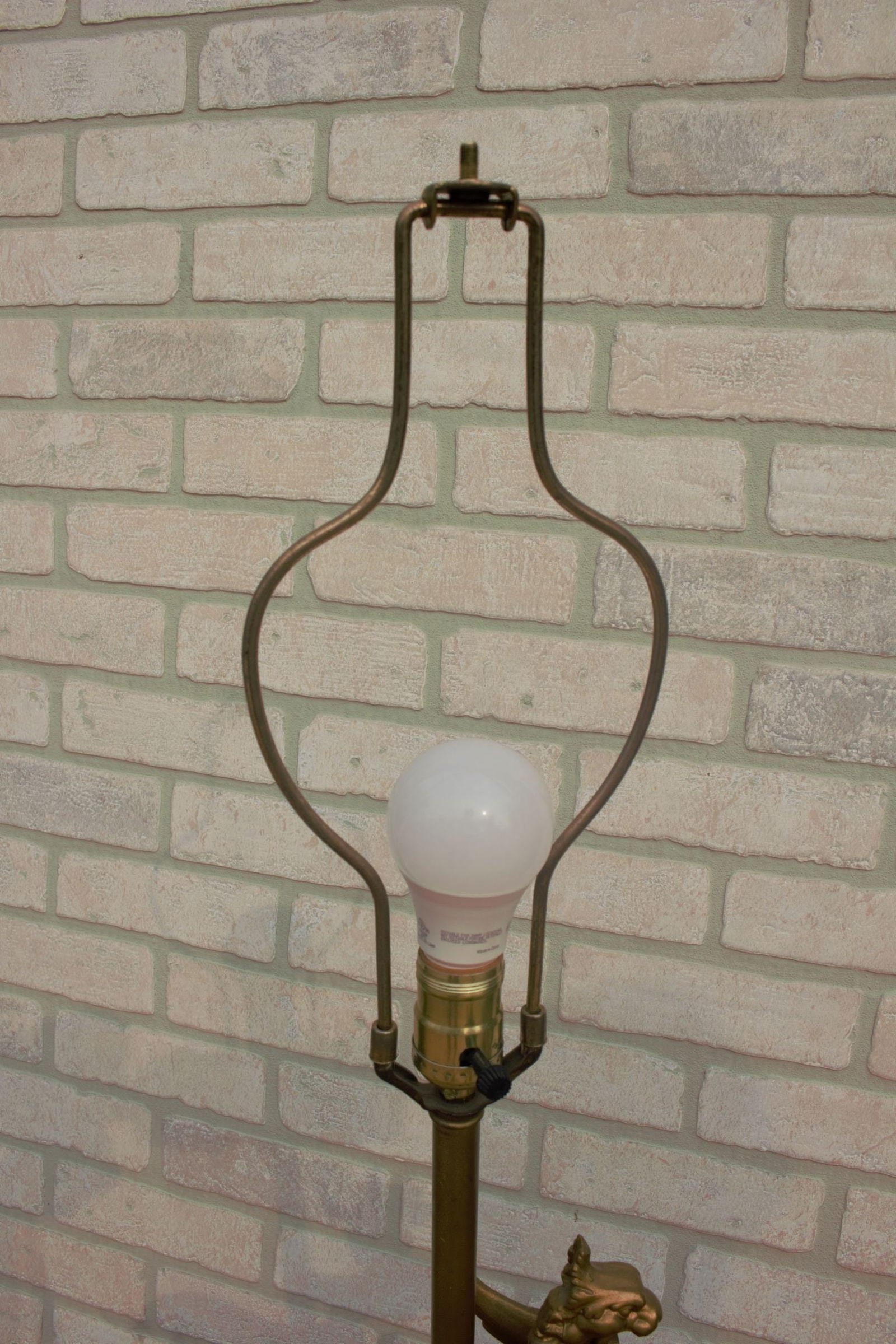 Antique French Art Nouveau Figural Ornate Cobalt Blue Table Lamp - 7