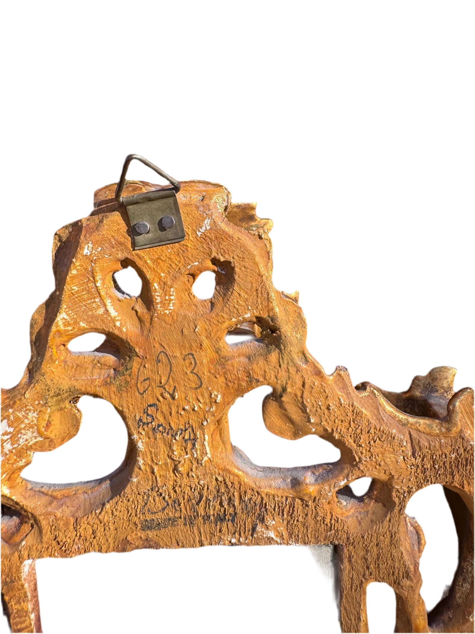 Antique Victorian Portrait Miniature – Hand-Painted Porcelain, Gilt Wood Frame (Set of 2) - 6